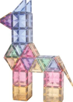 Cleverclixx® Magentbausteine Mega-Kreativ-Bausatz Pastell 210 Teile