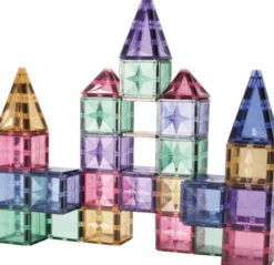 Cleverclixx® Magentbausteine Mega-Kreativ-Bausatz Pastell 210 Teile