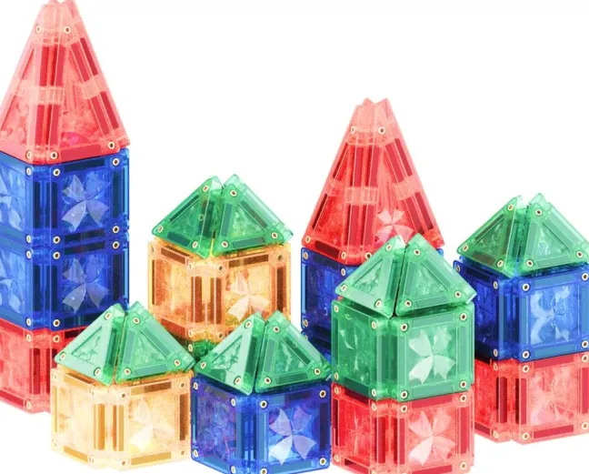 Cleverclixx® Magentbausteine Mini Tiles Pack Intense 28 Teile