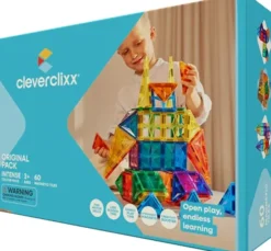Cleverclixx® Magentbausteine Original-Bausatz Intense 60 Teile