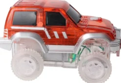 Cleverclixx® Magentbausteine Race Track Car Rennbahnauto rot