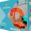 Cleverclixx® Magentbausteine Race Track Erweiterung Kurven Intense 15 Teile