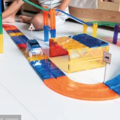 Cleverclixx® Magentbausteine Race Track Erweiterung Kurven Intense 15 Teile