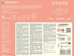 Cleverclixx® Magentbausteine Small Curved Dome Pack Pastell 34 Teile