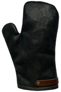 Crafted Grillhandschuh aus Leder schwarz