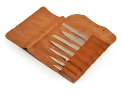 Crafted Lederrolle Rustic für 7 Messer schwarz 100902 Sale