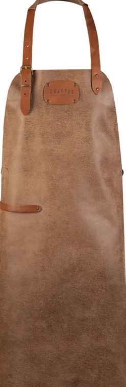 Crafted Lederschürze Rustic Apron grau 100110 Sale