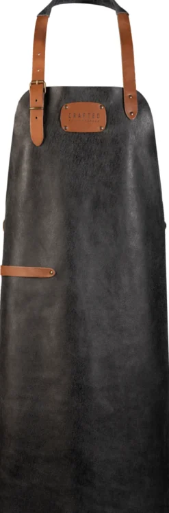Crafted Lederschürze Rustic Apron schwarz 100109 Sale