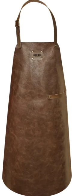 Crafted Lederschürze Vintage Apron braun
