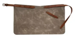 Crafted Lederschürze Vintage Apron kurz grau 100212 Sale