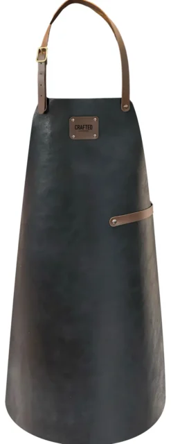 Crafted Lederschürze Vintage Apron schwarz