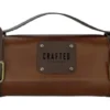 Crafted Messerrolle aus Leder mit 7 Taschen hellbraun