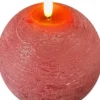 DecoTrend Kugelkerze Echtwachs rot groß