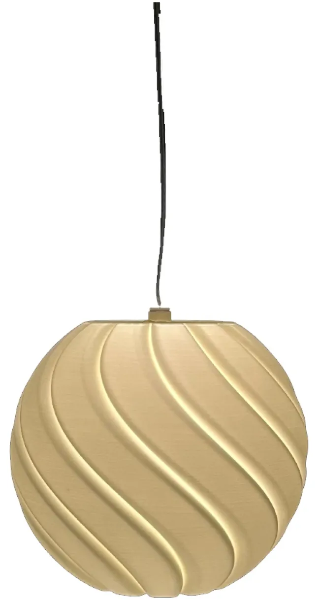 DecoTrend Lampe Wave groß 13cm weiß