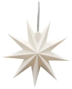 DecoTrend Sterntaler Fensterstern 9 Zacker Ø11,5cm Batterie Indoor weiß