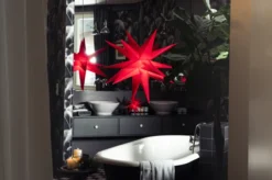 DecoTrend Sterntaler Kleiner Stern Ø25cm Batterie Outdoor rot