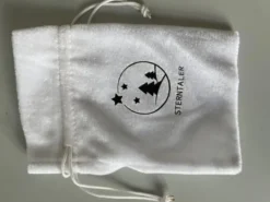 DecoTrend Sterntaler Samtbeutel ca. 10 cm für Batteriefach weiß