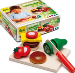 Erzi Kaufladenzubehör Schneidset Cheeseburger 28203