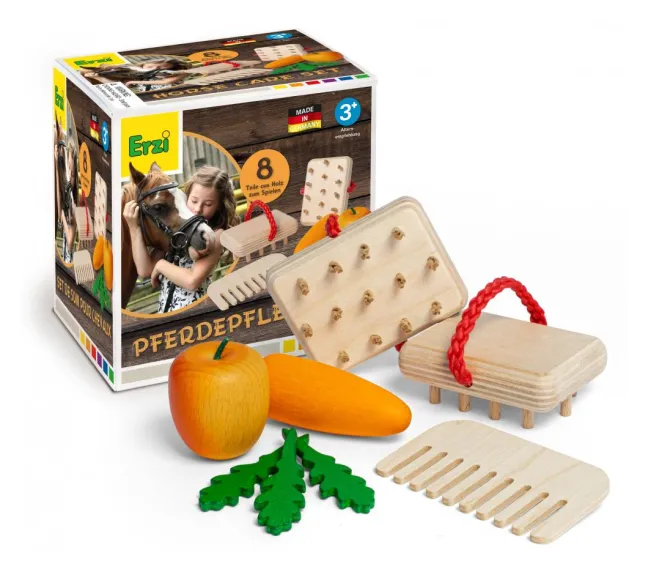 Erzi Kaufladenzubehör Sortierung Pferdepflege Set 42645
