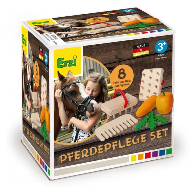 Erzi Kaufladenzubehör Sortierung Pferdepflege Set 42645