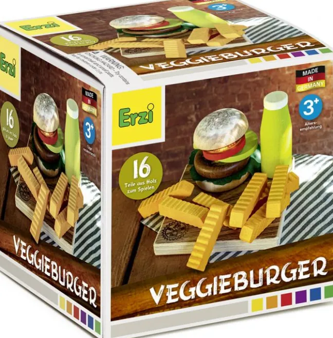 Erzi Kaufladenzubehör Sortierung Veggieburger 28139