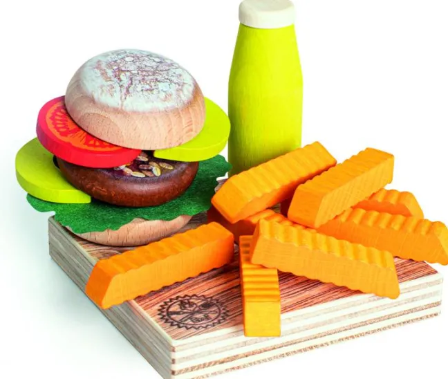 Erzi Kaufladenzubehör Sortierung Veggieburger 28139