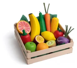 Erzi Kaufladenzubehör Sortiment Obst und Gemüse XL 28219