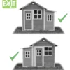 EXIT Loft 150 Gartenhaus Rotbraun