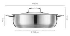 FISKARS All Steel Bräter 28 cm mit Deckel