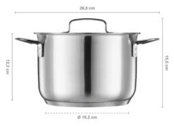 FISKARS All Steel Kasserolle 3,0 l mit Deckel