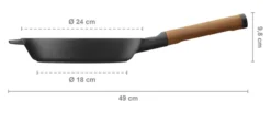 FISKARS Norden Gusseisen Bratpfanne 24cm