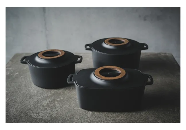 FISKARS Norden Gusseisen Kasserolle Dutch Oven oval 5L