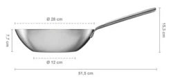 FISKARS Norden Steel Wok 28 cm beschichtet