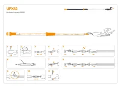 FISKARS Original Ersatz-Griff und Seil für Bypass Teleskop-Schneidgiraffe