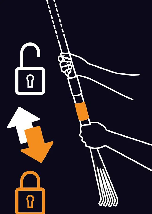 FISKARS QuikFit Kleinfächerbesen