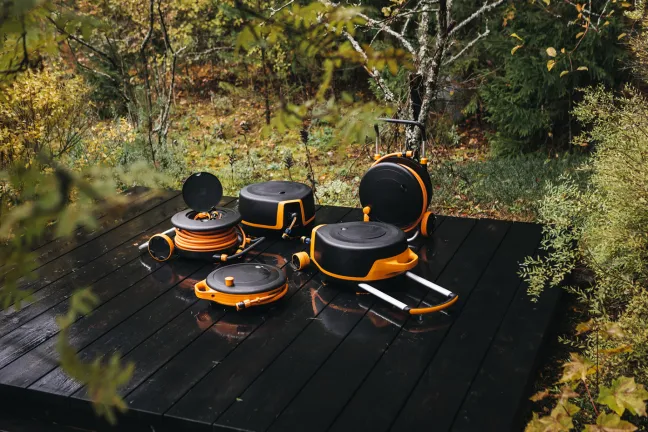 FISKARS Waterwheel S Schlauchtrommel ohne Wandhalterung