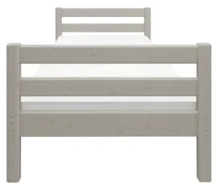 FLEXA Classic Bett 90x200cm grau lasiert