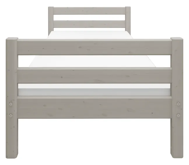 FLEXA Classic Bett 90x200cm grau lasiert