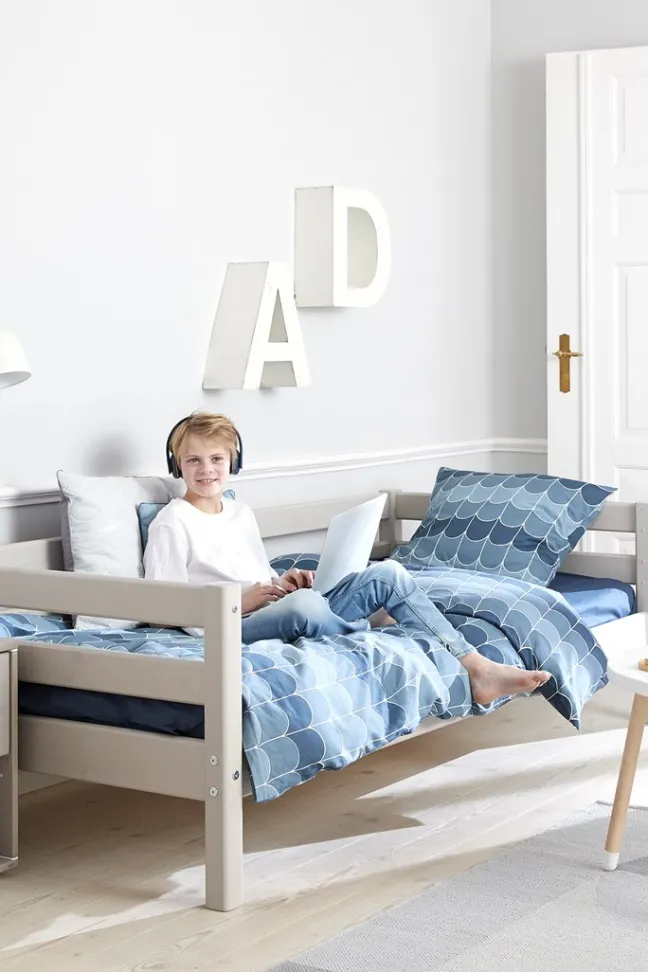 FLEXA Classic Bett 90x200cm grau lasiert