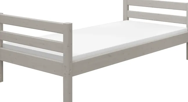 FLEXA Classic Bett 90x200cm grau lasiert