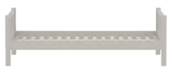 FLEXA Classic Einzelbett 90x200 cm mit Streben grau lasiert