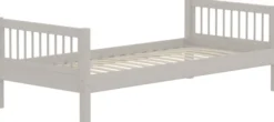 FLEXA Classic Einzelbett 90x200 cm mit Streben grau lasiert