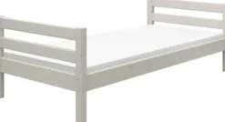 FLEXA Classic Halbhohes Bett mit Schrägleiter und Rutsche weiß lasiert Sale