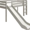 FLEXA Classic Halbhohes Bett mit senk. Leiter und Rutsche grau lasiert
