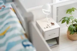 FLEXA Classic Kombietagenbett mit Schrägleiter grau lasiert