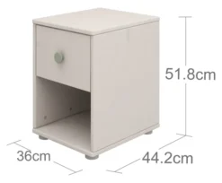 FLEXA Classic Kommode mit 1 Schublade grau/grün