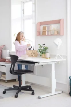 FLEXA Evo Schreibtisch volle Tischplatte weiß 82-50146