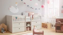 FLEXA Freja Bett 90x200cm weiß lackiert Sale