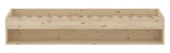 FLEXA Grow Einzelbett mit Regal 90x200 cm natur lackiert
