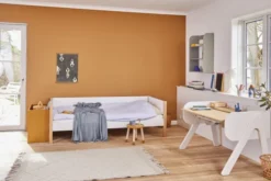 FLEXA Nor Bett 90x200cm weiß/eiche